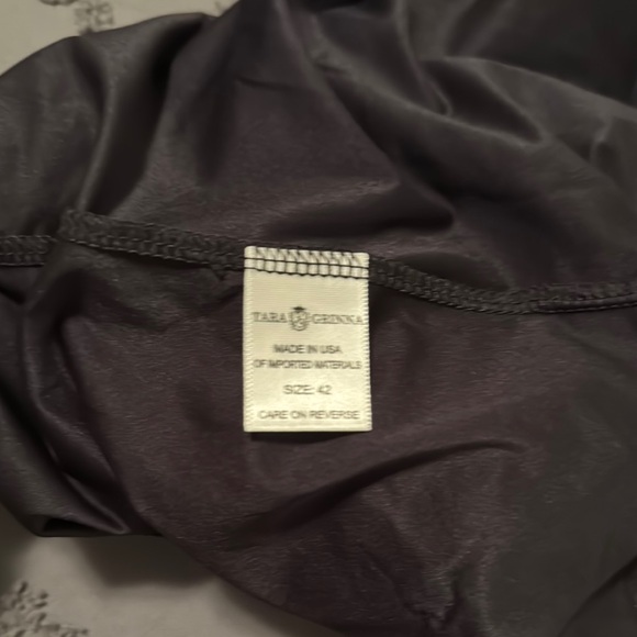 Black Ruffle off the shoulder swim top - Picture 4 of 5